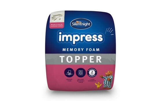 silentnight impress 5 cm memory foam mattress topper