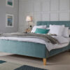 LPD Pierre Velvet Bed Frame, Double, Aqua