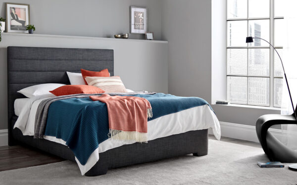 Novo Aporo Ottoman Bed Frame, Double, Slate