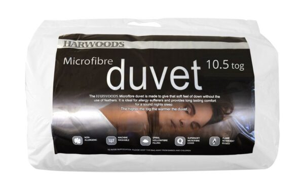 Harwoods 10.5 Tog Microfibre Duvet, Double