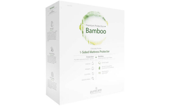 Purecare Bamboo Mattress Protector, Single