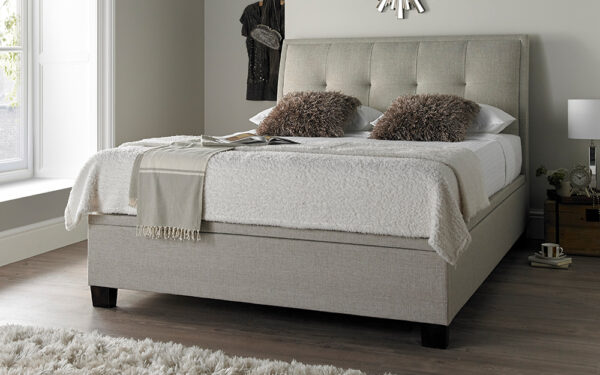 Novo Acerra Ottoman Bed Frame, Double, Oatmeal